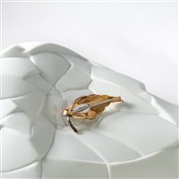 Cuneo - Corso Nizza 11 - Brooch Goldside Woman in Gold Diamante 0.30 Ct 82027483 - 82027483